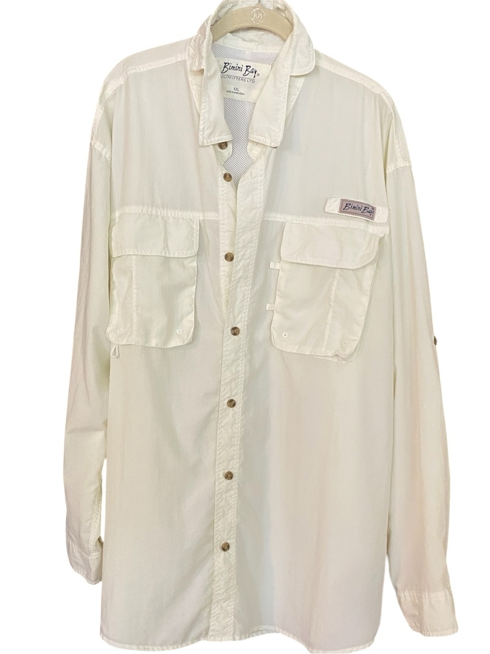 Men’s Bimini Bay Flats V Long Sleeve Shirt. Performance Sz. XXL